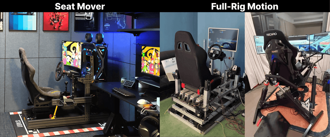Seat Mover vs Full Motion Platform: What Actually Changes Behind the Wheel?
