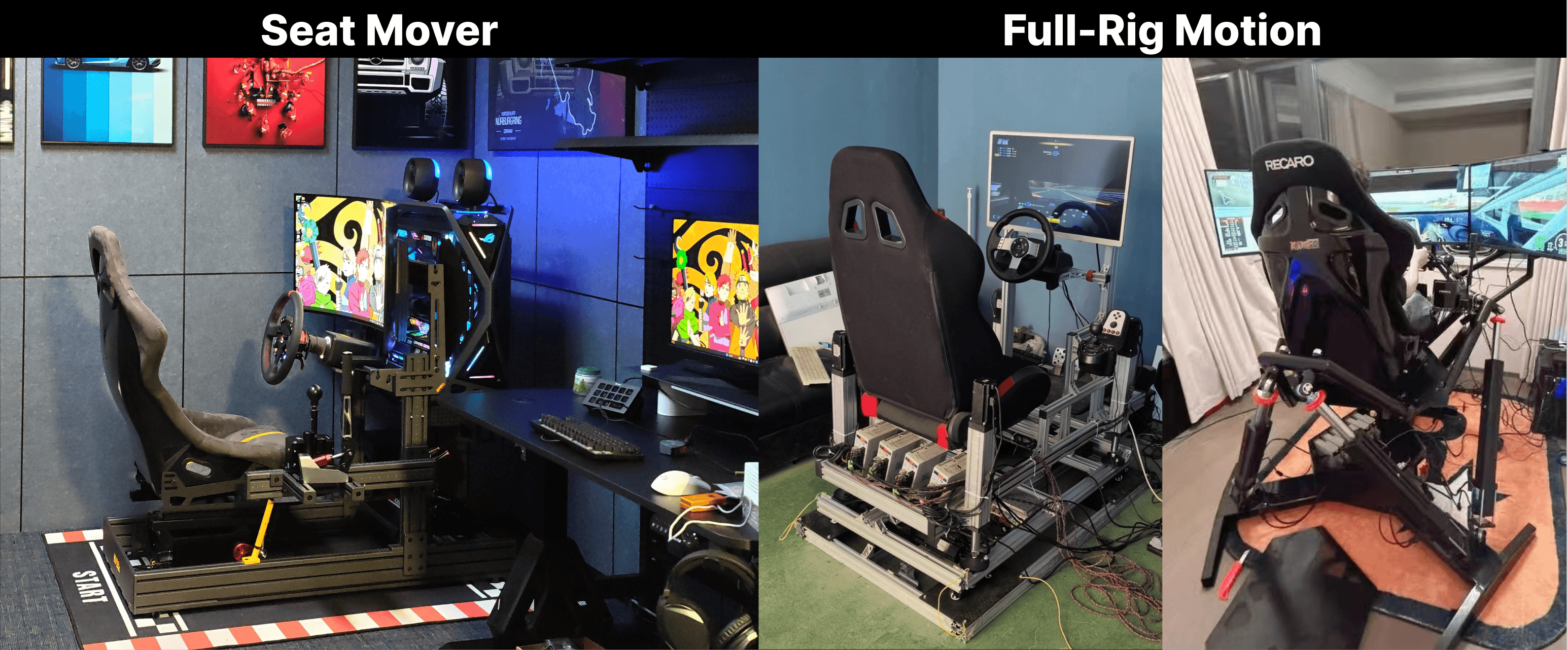 Seat Mover vs Full Motion Platform: What Actually Changes Behind the Wheel?