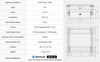 DX2 Ultra technical specifications, dimensions and 2DOF motion performance
